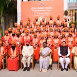 राष्ट्रपति श्रीमती द्रौपदी मुर्मु ने हरिद्वार में आयोजित पतंजलि विश्वविद्यालय के द्वितीय दीक्षांत समारोह में प्रतिभाशाली विद्यार्थियों को सम्मान प्रदान किया।