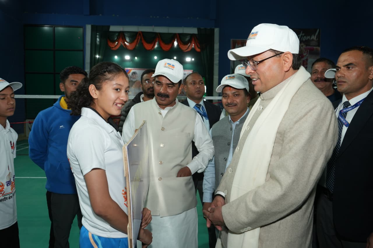 मुख्यमंत्री पुष्कर सिंह धामी ने अल्मोड़ा में किया सांसद खेल महोत्सव का शुभारंभ