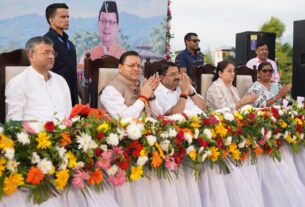 मुख्यमंत्री धामी ने मियांवाला में ₹8.64 करोड़ की लागत से विकसित ‘जल सृष्टि पार्क’ का किया लोकार्पण