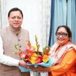मुख्यमंत्री धामी से विधानसभा अध्यक्ष ऋतु खण्डूडी भूषण ने की भेंट
