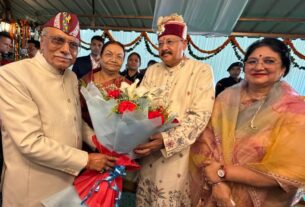 महाराज ने की नवनियुक्त राज्यपाल से शिष्टाचार भेंट